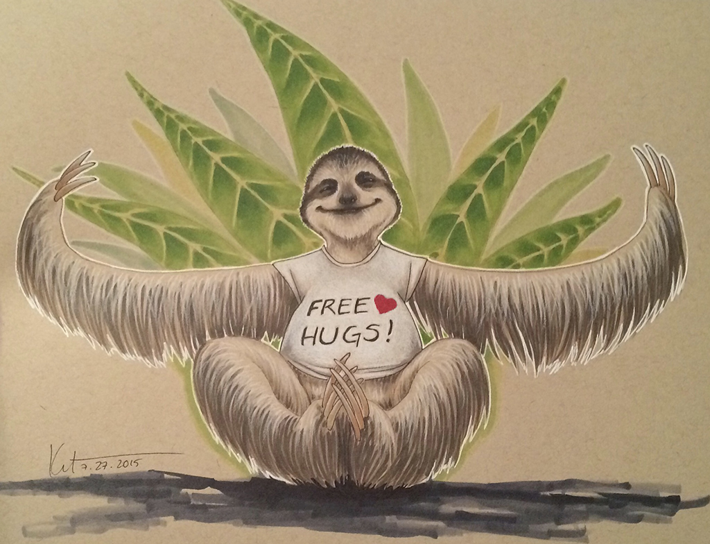 Free Hugs Sloth